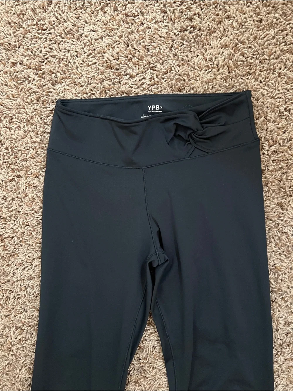 abercrombie kids Black Flare Leggings